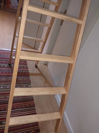 Escalera madera 7 peldaños nueva