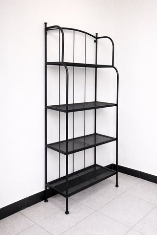 Confezione da 2 Scaffali Metallici Neri 160x60