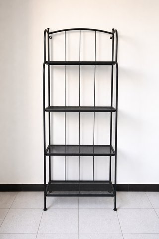 Confezione da 2 Scaffali Metallici Neri 160x60