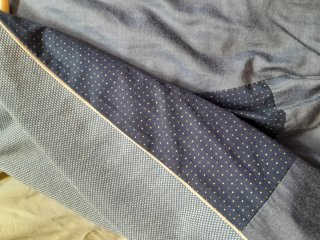 Americana de hombre azul, talla S (EU)