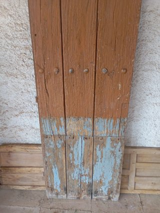 Puerta antigua madera con clavos 205x60cm