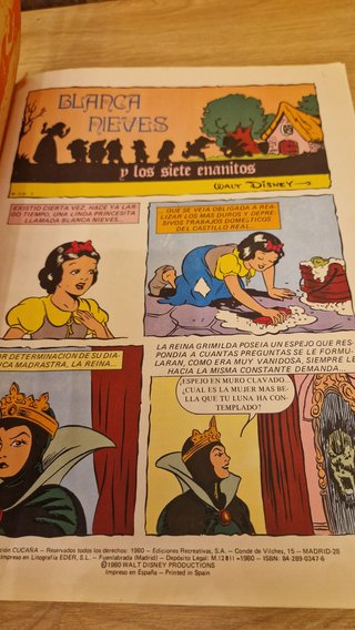 Blanca Nieves y los siete enanitos Disney Cucaña