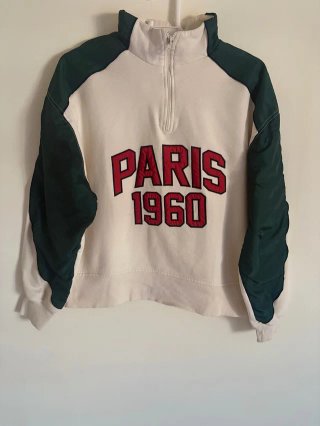 Sudadera Zara Paris 1960 cremallera M