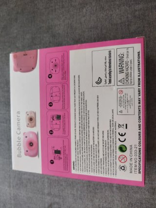 Cámara de burbujas infantil rosa