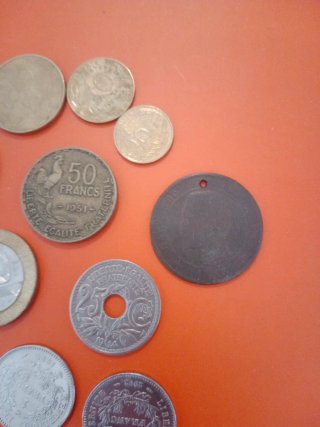 Lote monedas antiguas Francia