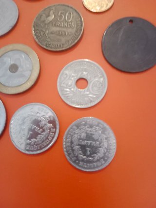 Lote monedas antiguas Francia