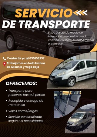 Servicio de Transporte y Portes | Alicante y Vega