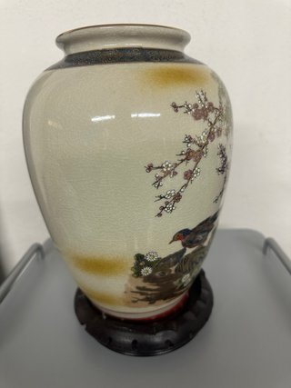 Jarrón decorativo japonés de cerámica