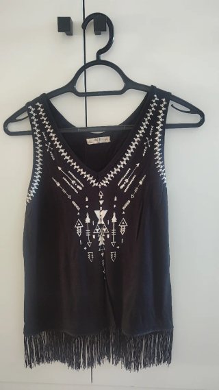 Camiseta tirantes bordada M