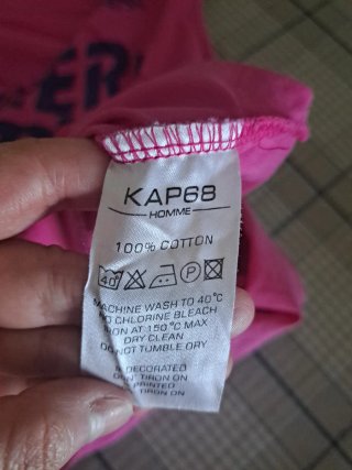 Camiseta sin mangas rosa talla XL