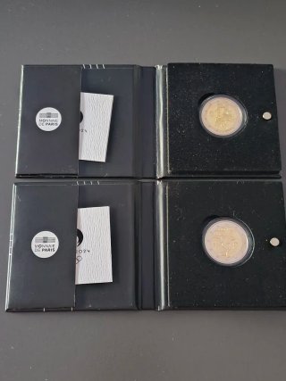 Set 4 Monedas Olimpiadas Paris 2024 Proof