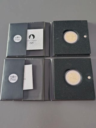 Set 4 Monedas Olimpiadas Paris 2024 Proof