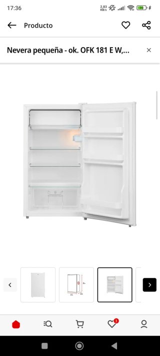 Mini nevera OK 93 L