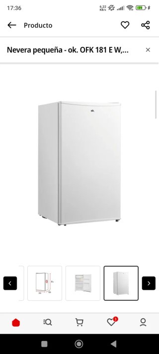Mini nevera OK 93 L