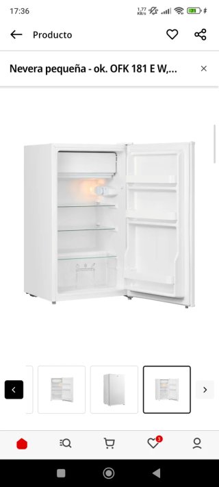 Mini nevera OK 93 L