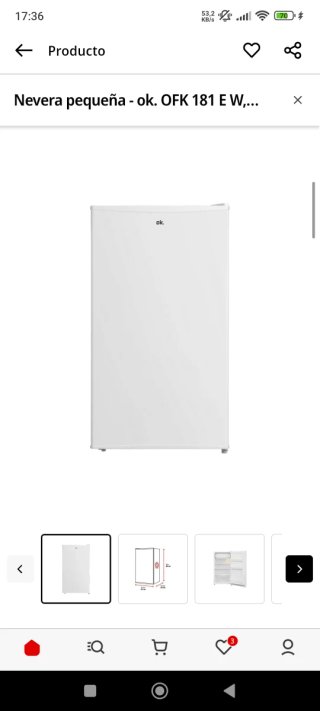 Mini nevera OK 93 L