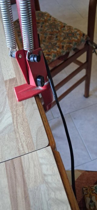 Lampada da architetto rossa
