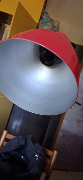Lampada da architetto rossa