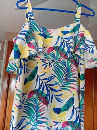 Vestido corto playero de varios colores