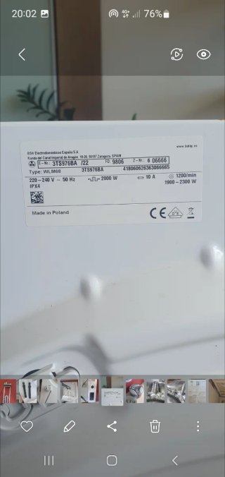 Panel Control Lavadora Balay 7k