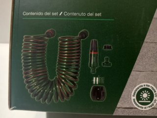 Manguera Espiral Parkside con Accesorios