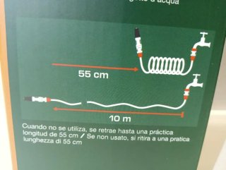Manguera Espiral Parkside con Accesorios