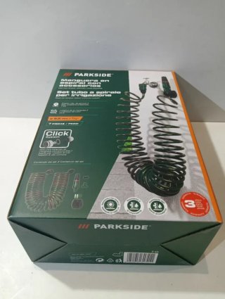 Manguera Espiral Parkside con Accesorios