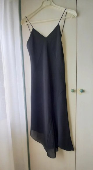 Vestido negro fiesta tirantes
