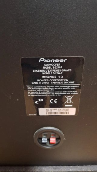 Altavoces Home Cinema Pioneer Negros