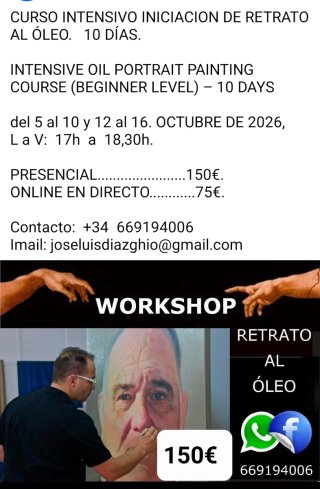 CURSO INTENSIVO RETRATO AL ÓLEO
