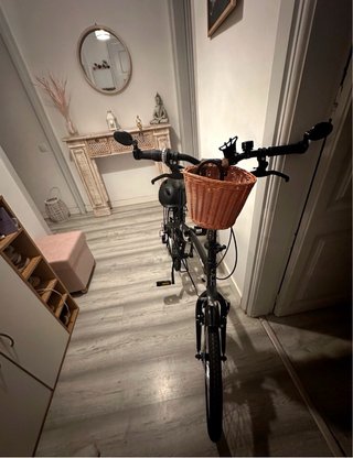 Bicicleta Plegable 6 Velocidades Negra