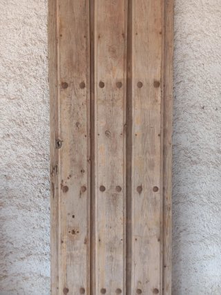 Puerta antigua madera forja 238x67cm