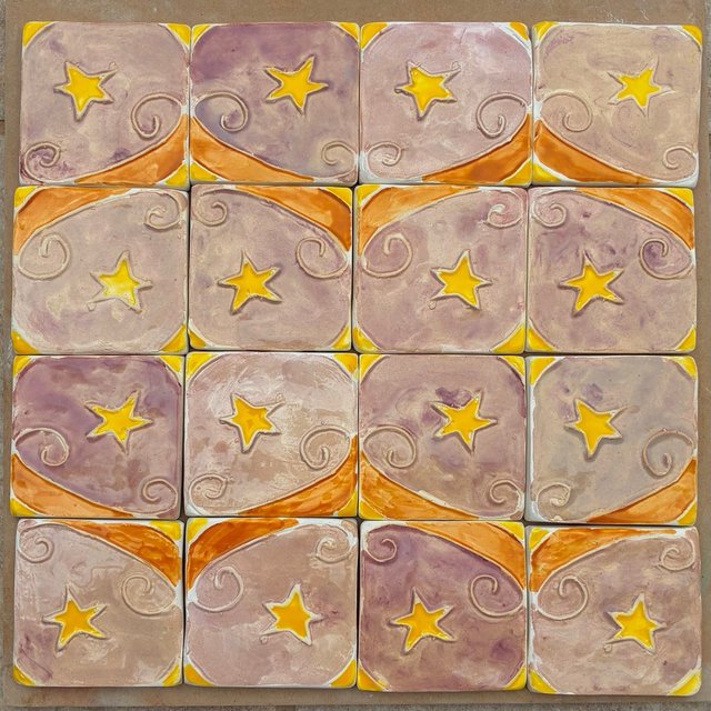 Azulejos artesanales estrella
