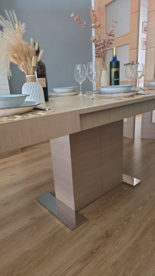 Mesa extensible madera 1,35m a 2,29m