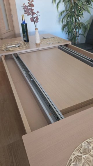 Mesa extensible madera 1,35m a 2,29m