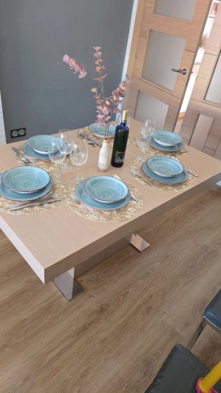 Mesa extensible madera 1,35m a 2,29m