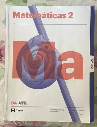 LIBRO MATEMÁTICAS 2º BACHILLERATO