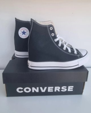 Converse Chuck Taylor Wedge Negras