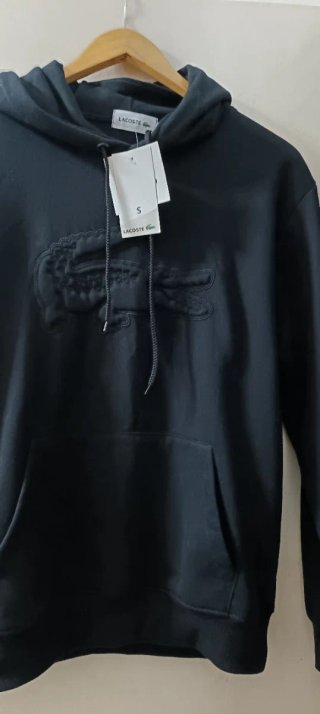 Juego Lacoste de Sudadera y pantalón negro Lacoste