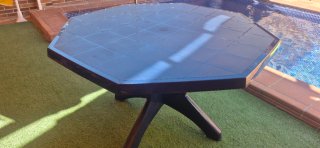 Mesa octogonal terraza