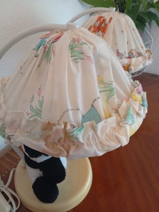2 Lámparas Infantiles Peluches Panda y Conejo.