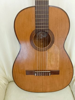 Guitarra Clásica Ciprés Palillos Antigua maciza
