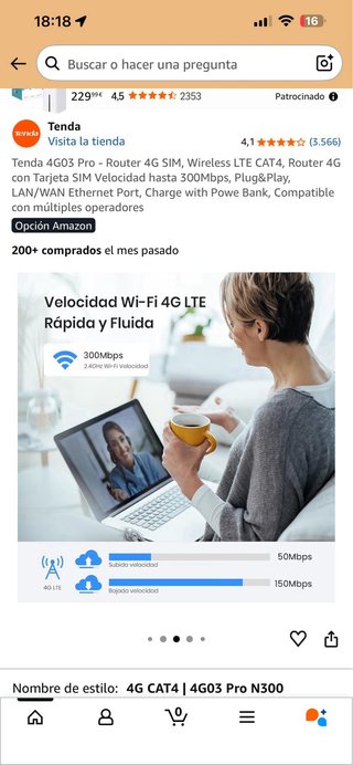 Router Tenda N300 4G LTE