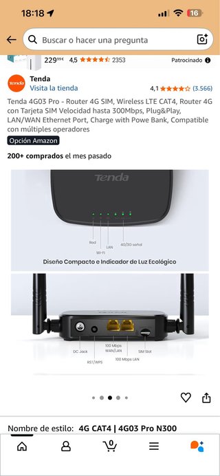 Router Tenda N300 4G LTE