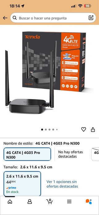 Router Tenda N300 4G LTE