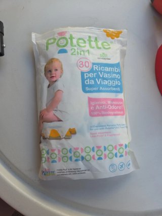 Orinal portatil potette plus con recambios