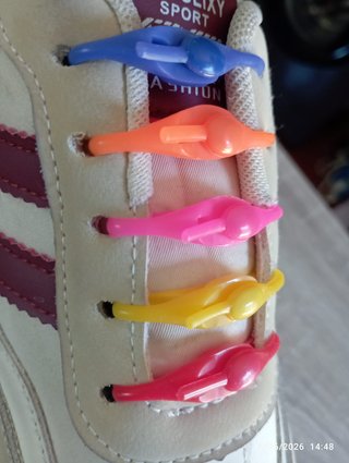 shoelaces silicone elastic no-tie / 12 pack color
