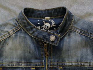 Chaqueta Biker Vaquera Azul