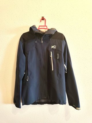 Chaqueta cortavientos Millet K Shield azul