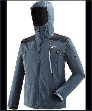 Chaqueta cortavientos Millet K Shield azul